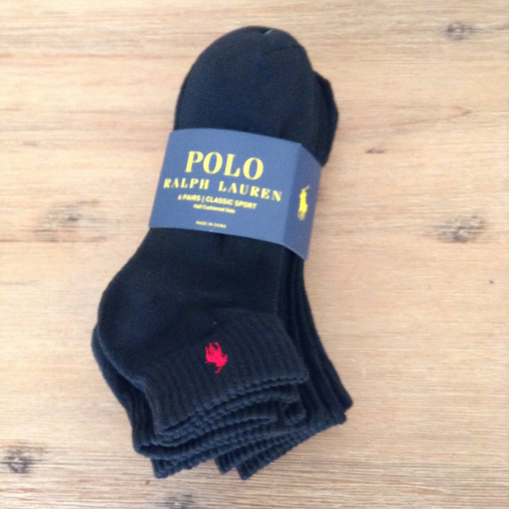Polo Ralph Lauren Classic Sport Socks 6 Pair New - Picture 4 of 6